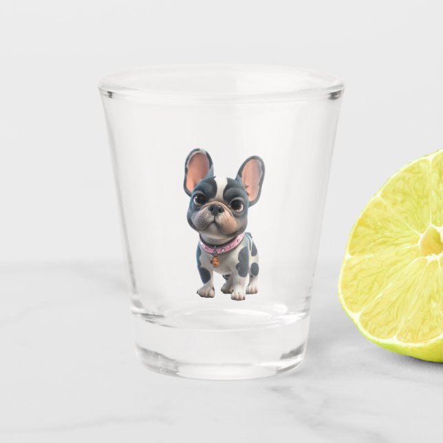 Copo De Shot Bulldogue Francês (Frente)