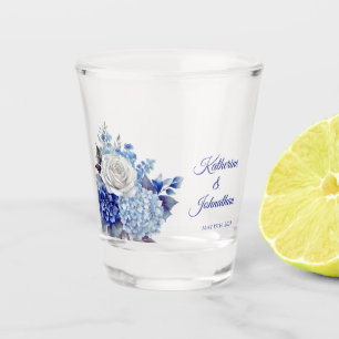 Copo De Shot Buquê de Flor Azul de Água Dinheiro/Dança de Fogo