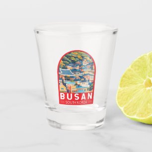 Copo De Shot Busan South Korea Viagem Art Emblem