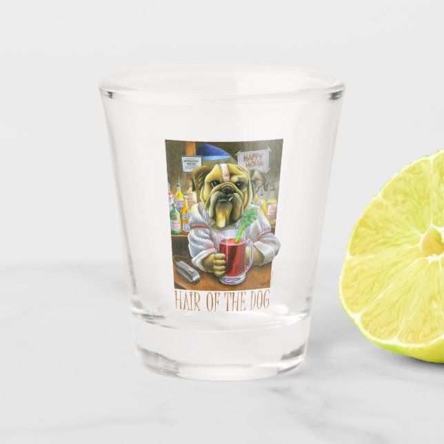 Copo De Shot Cabelo do cão (ajuda da manutenção) (Frente)