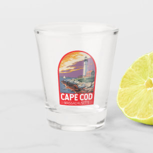 Copo De Shot Cabo Cod Massachusetts Viagem Art Emblem