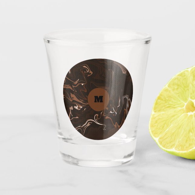 Copo De Shot Cabras castanhas, pretas e Cinzas (Frente)