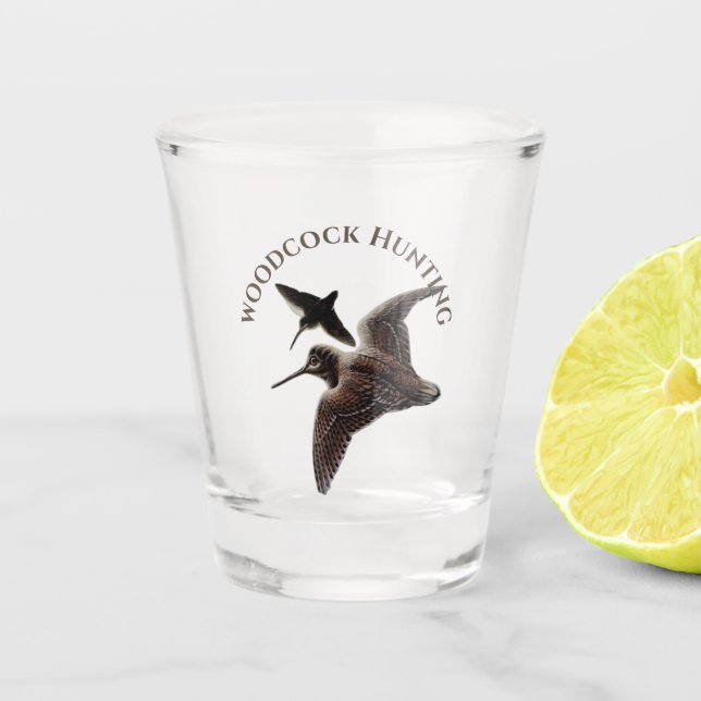 Copo De Shot Caça de madeira (Frente)