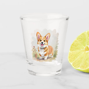 Copo De Shot Cachorro Corgi Galês Pembroke Vermelho Fofo