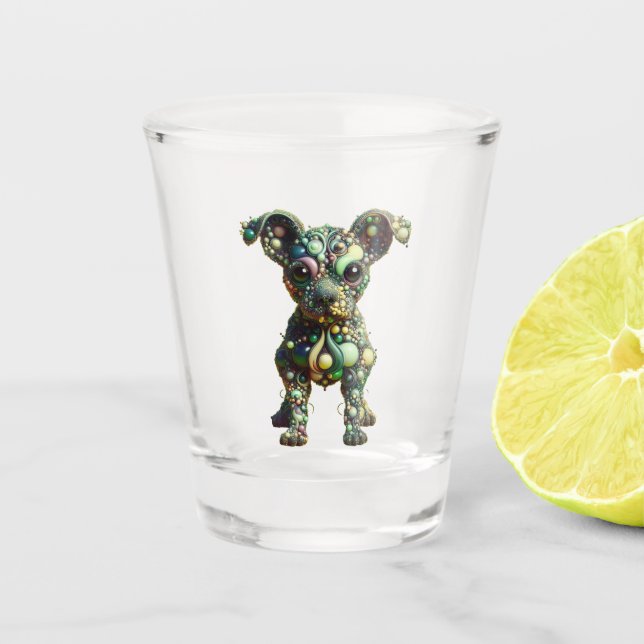 Copo De Shot Cachorro da Alienígena espacial (Frente)