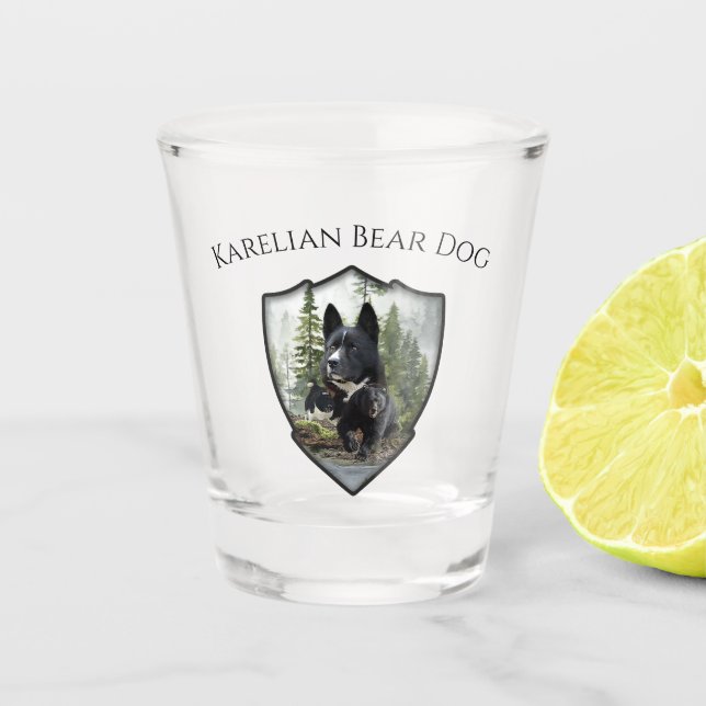Copo De Shot Cachorro de Urso Karelian (Frente)