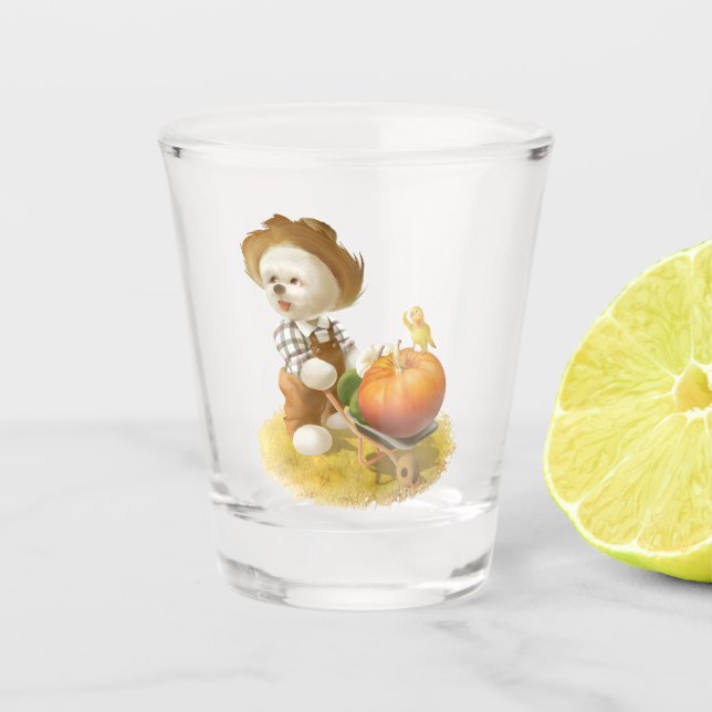 Copo De Shot Cachorro-quente com abóbora (Frente)