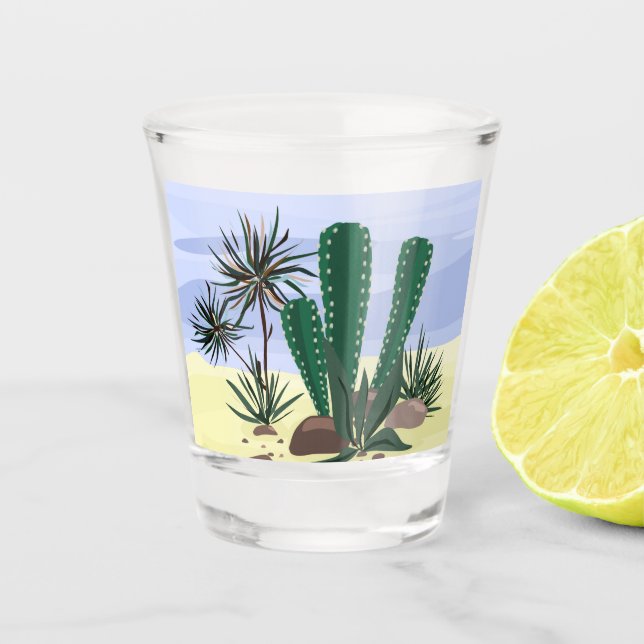 Copo De Shot Cactos, suculentos. (Frente)
