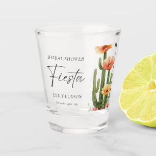 Copo De Shot Cactus Fiesta Floral Chá de Noiva