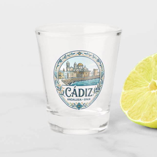 Copo De Shot Cádiz Espanha (Frente)