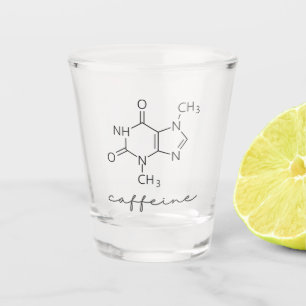 Copo De Shot Caffeine Chemistry Café Lovers