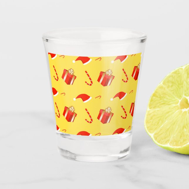 Copo De Shot Caixa de presentes de Natal Cana de chocolate (Frente)