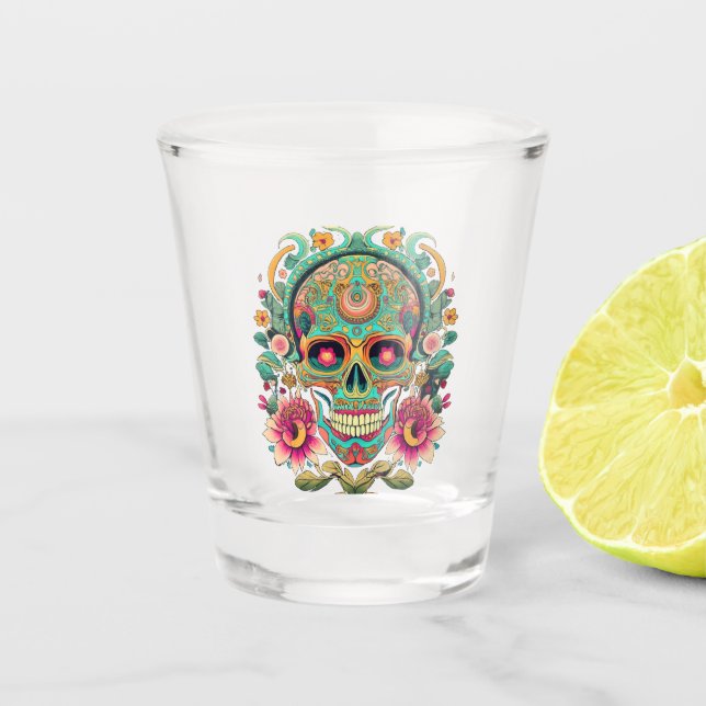 Copo De Shot Calaveras Skull (Frente)