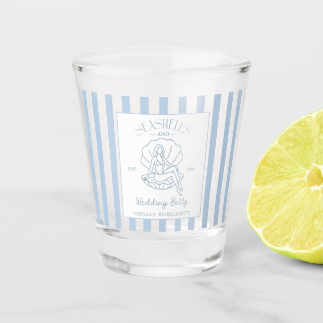 Copo De Shot Camisolas-Costeiras E Bachelorette Costeira (Frente)