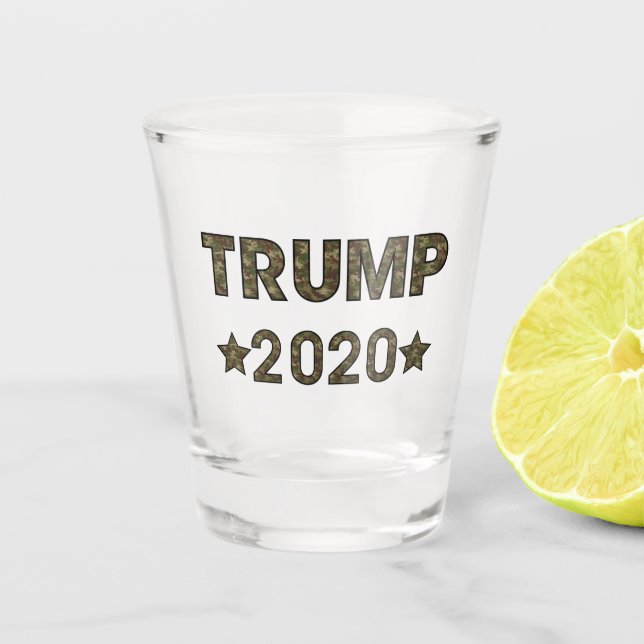 Copo De Shot Campanha de Camuflagem Trump 2020 (Frente)