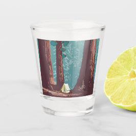 Copo De Shot Camping de tenda no Parque Nacional Sequoia