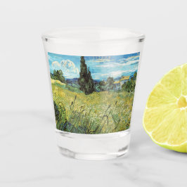 Copo De Shot Campo de trigo verde Vincent van Gogh pode arrefec