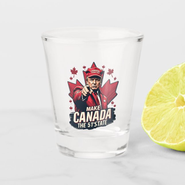 Copo De Shot Canadá, a 51 ruas State Trump Canadense (Frente)