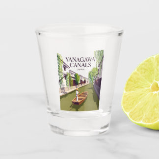 Copo De Shot Canais de Yanagawa Japão