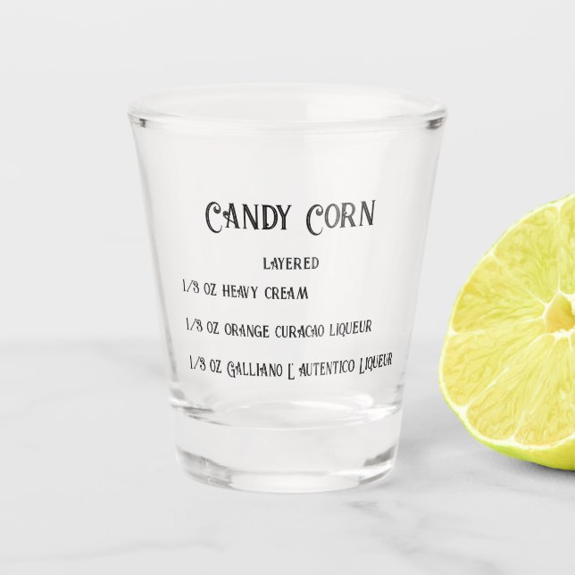 Copo De Shot Candy Corn Novelty Petal Press Co Shot Glass (Frente)