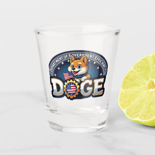 Copo De Shot Cão Do Departamento De Eficiência Do Governo