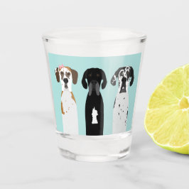 Copo De Shot Cão Dogue Alemão