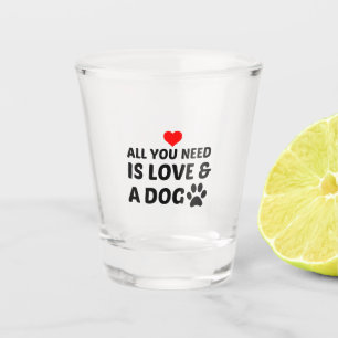 COPO DE SHOT CÃO E AMOR