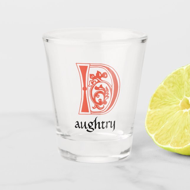 Copo De Shot Capital Decorativo Botânico Medieval D (Frente)