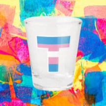 Copo de Shot Capital T Orgulho Trans
