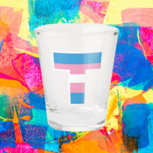 Copo de Shot Capital T Orgulho Trans