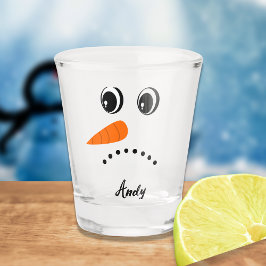 Copo De Shot Cara de Neve Personalizada Moderna