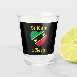 Copo De Shot Caribe de Independência de santo Kitts E Nevis