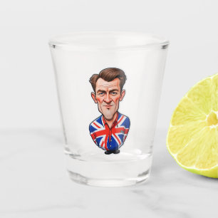 Copo De Shot Caricatura Do Reino Unido Com Sindicato