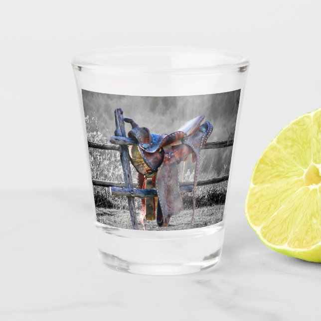 Copo De Shot Carneiro Na Cerca De Coral Ocidental (Frente)