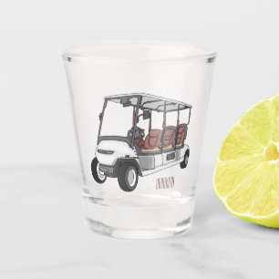 Copo De Shot Carrinho de golfe / desenho animado de buggy de go