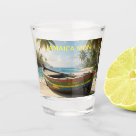 Copo De Shot cartão postal do mon da Jamaica