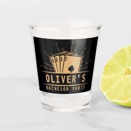 Copo De Shot Cartaz de jogada de pôquer do partido moderno, Cas