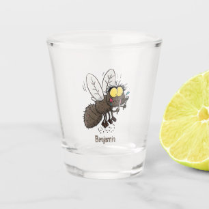 Copo De Shot Cartoon de insetos com mosca espinhenta