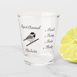 Copo De Shot Cartoon Totem Spirit Carolina Chickadee