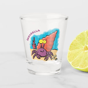 Copo De Shot Cartum roxo engraçado e engraçado