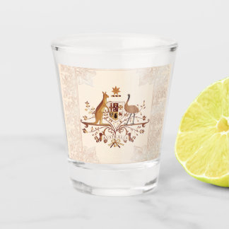 Copo De Shot Casaco de Armas Castanho na Austrália