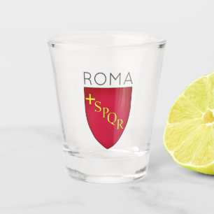 Copo De Shot Casaco de Armas da cidade de Roma, Itália