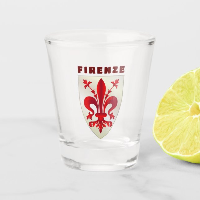Copo De Shot Casaco de Armas de Firenze (Frente)