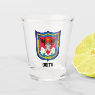 Copo De Shot Casaco de Armas de Quito, Equador