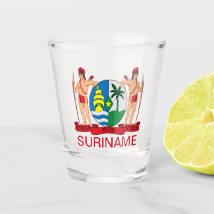 Copo De Shot Casaco de Armas do Suriname