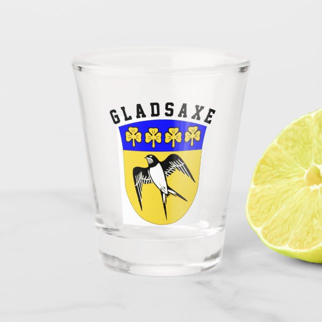 Copo De Shot Casaco de Braços de Gladsaxe, Dinamarca (Frente)