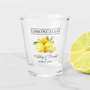 Copo De Shot Casamento com Lemons Greenery Limoncello