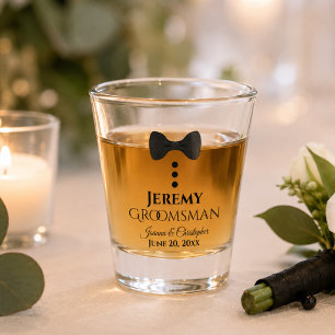 Copo De Shot Casamento de Padrinho de casamento de Tie Tuxedo P