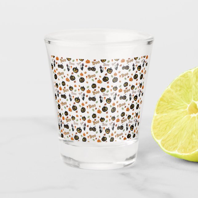 Copo De Shot Cat Boo Halloween (Frente)