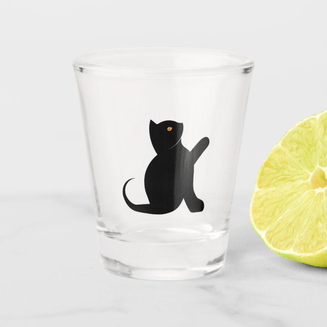 Copo De Shot Cat Say Hello (Frente)